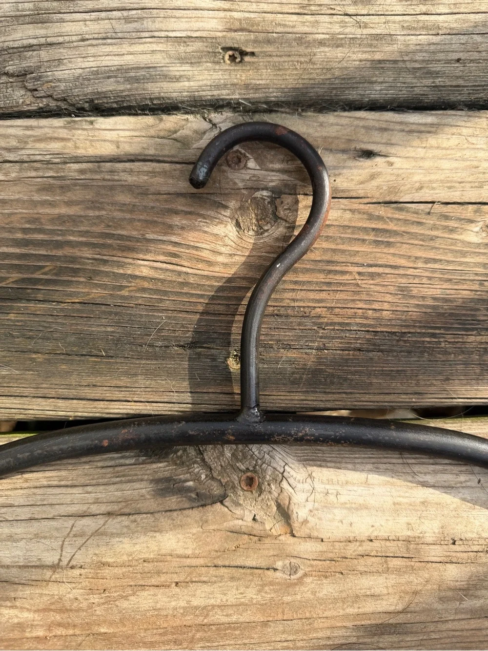 Antique Cast Iron Clothes Hanger 20.5” x 8”